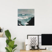 キャノン・ロック(1895)油・オン・キャンバスポスター ポスター (ホームオフィス)