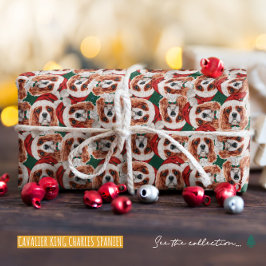 キャバおもしろいリアキングクリスマスパターン ラッピングペーパー