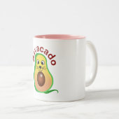 キャバカド…猫の多くの気分を探る ツートーンマグカップ (正面右)