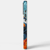 キャバカラフルリアキングチャールズポートレート Case-Mate iPhoneケース (裏面 / 左)