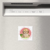 キャバションの子犬の最初のクリスマス マグネット (インサイチュ (食洗機))