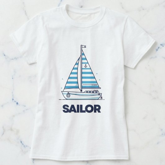 キャバナ セイル ガールズの航海用ボートTシャツ Tシャツ