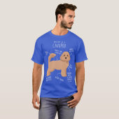 キャバプー犬の解剖学レトロ Tシャツ (正面フル)