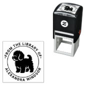 キャバプー 犬 立ち シルエット 図書館 本 名前 セルフインキングスタンプ (インサイチュ)