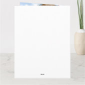 キャバリアキングドッグのクリスマス 犬の家 カード (裏面)