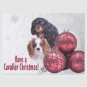 キャバリアクリスマス!CKCS ティッシュペーパー 薄葉紙 (正面)