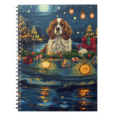 キャバリア・キング・チャールズ・クリスマス・フェスティブ・ボイアージ ノートブック (正面)