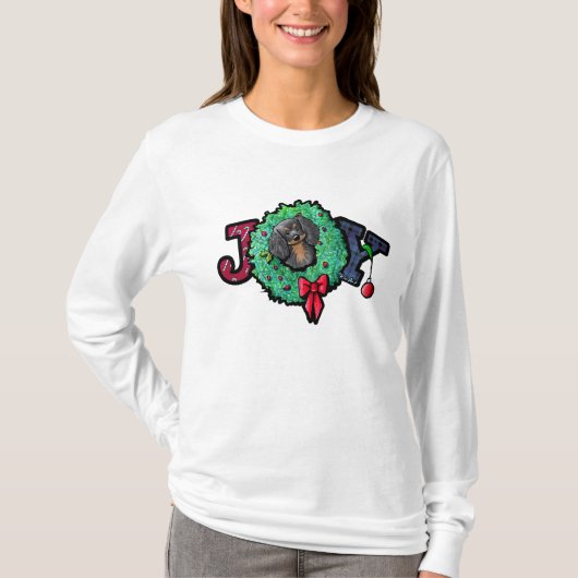 キャバリア キング チャールズ クリスマスTシャツ Tシャツ (正面)