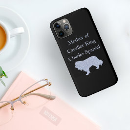 キャバリア・キング・チャールズ・スパニエルのお母さん シルバー iPhone 11 PROケース