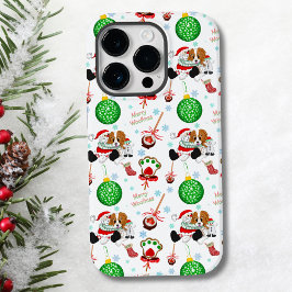 キャバリア・キング・チャールズ・スパニエルのクリスマス Case-Mate iPhone 14 PROケース