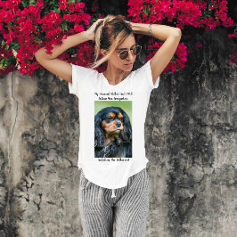 キャバリア・キング・チャールズ・スパニエルの個人的ストーカー Tシャツ