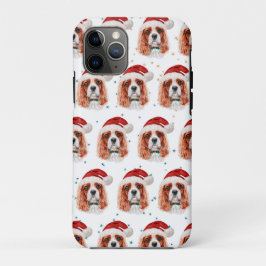 キャバリア・キング・チャールズ・スパニエル犬のクリスマス iPhone 11 PROケース