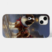 キャバリア・キング・チャールズ・スパニエル クリスマス Case-Mate iPhoneケース (裏面 (横))