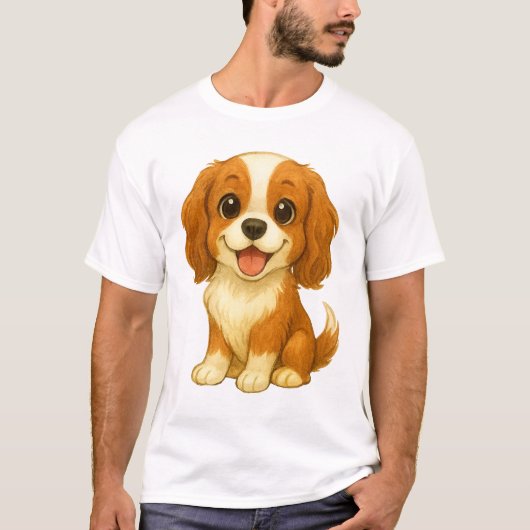 キャバリア・キング・チャールズ・スパニエル: 御執心の王様 Tシャツ (正面)