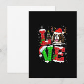 キャバリア・キング・チャールズ・スパニエル 犬の木のクリスマス L 招待状 (正面/裏面)