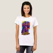 キャバリア・キング・チャールズ・ポップアート Tシャツ (正面フル)