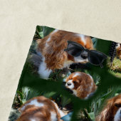 キャバリエスパニエル犬コラージュ、ビーチタオル ビーチタオル (インサイチュ)