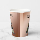 キャバリエスパニエル犬ポポプアウトアート 紙コップ (右)