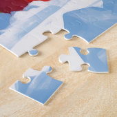 キャバリエールキングチャールズスパニエル犬スノーとクリスマス ジグソーパズル (側面)