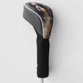 キャバリエールキングチャールズスパニエル犬ドッグ風003 ゴルフヘッドカバー (アングル)