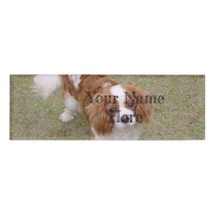 キャバリエ・キング・チャールズ・スパニエル犬一杯 名札
