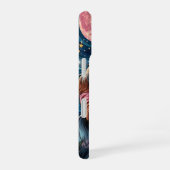 キャバリヤーキングチャールズステンドグラス星月 iPhone 16ケース (右側面)