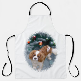 キャバリヤーキングチャールズスパニエル犬クリスマスギフト エプロン
