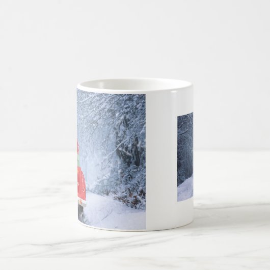 キャバリヤーキングチャールズスパニエル犬ドッグスノースクリスマス コーヒーマグカップ (中央)