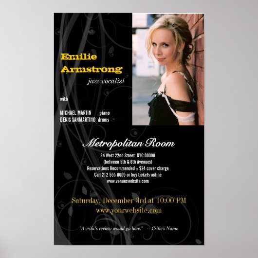 キャバレットパフォーマンスプリント ポスター (正面)