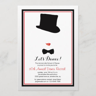 キャバレットフレームダンスリサイタル招待状 招待状