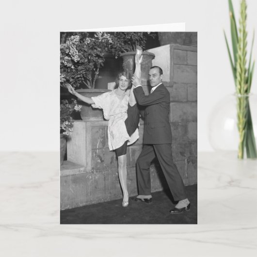 キャバレーのダンスのチーム、20年代 カード (正面)