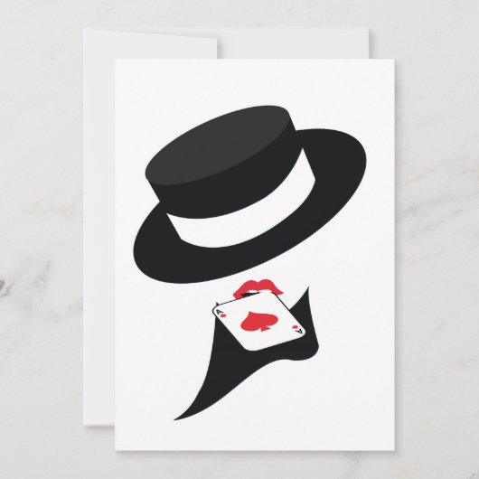 キャバレーの女の子 招待状 (正面)