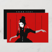 キャバレーの操り人形 招待状 (正面/裏面)