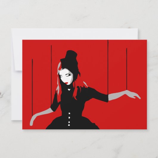 キャバレーの操り人形 招待状 (正面)