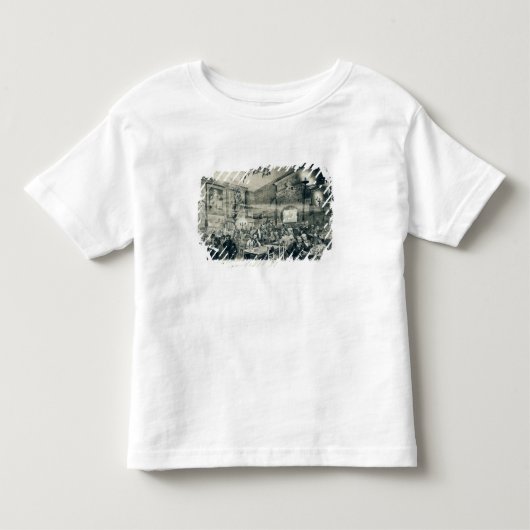 キャバレーdu Chat Noir 1886年 トドラーTシャツ (正面)