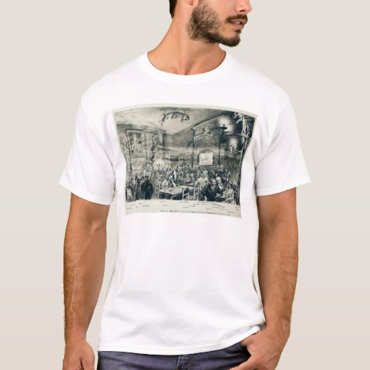 キャバレーdu Chat Noir 1886年 Tシャツ (正面)