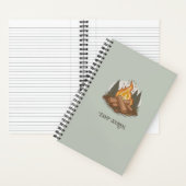 キャパーソナライズされたンプジャーナル ノートブック (内側)