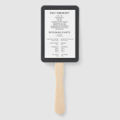 キャビア結婚ブラックの手扇 ハンドファン (裏面)