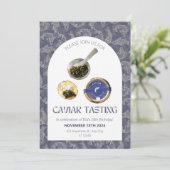 キャビア試食パーティー招待状 招待状 (スタンド正面)