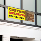 キャビネカスタムットメーカーのバナー 横断幕 (ビルの外側)