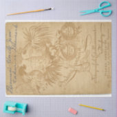 キャビネカードジャンクジャーナルの背景シート 薄葉紙 (クラフト)