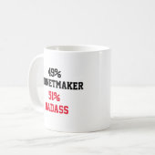 キャビネットメイカー Badass コーヒーマグカップ (正面左)