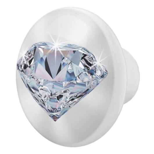 キャビネット、ドレッサのためのダイヤモンドノブとプル セラミックノブ (右)