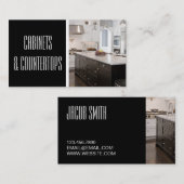 キャビネッモダントおよびカウンター建築カード 名刺 (正面/裏面)