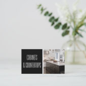 キャビネッモダントおよびカウンター建築カード 名刺 (スタンド正面)