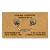 キャビネテリー大工 マグネット名刺 (正面)