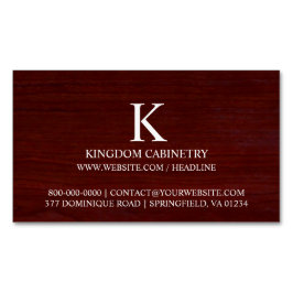 キャビネテリー大工 マグネット名刺