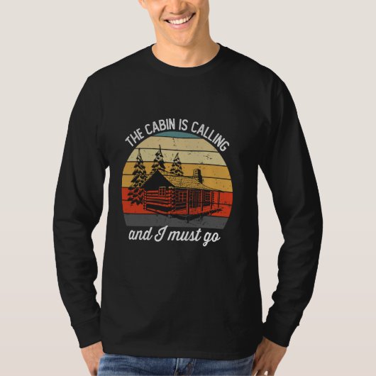 キャビンおもしろいから出てマウンテンウードーを呼び出した Tシャツ (正面)