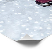 キャビンでのクリスマスの雪 ポスター (コーナー)