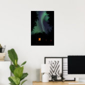 キャビンでの朝 ポスター (ホームオフィス)